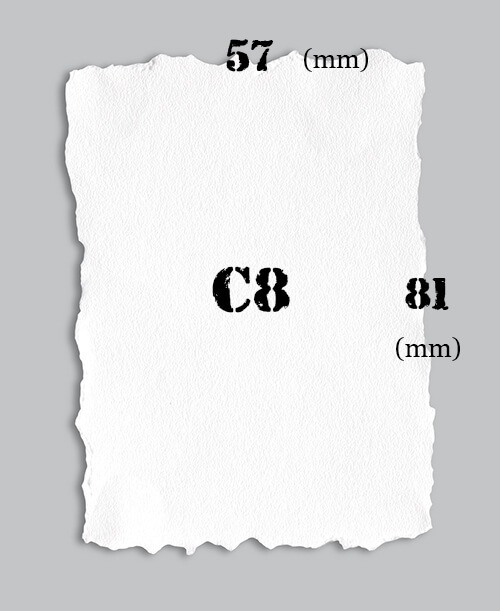 سایز استاندارد کاغذ C8